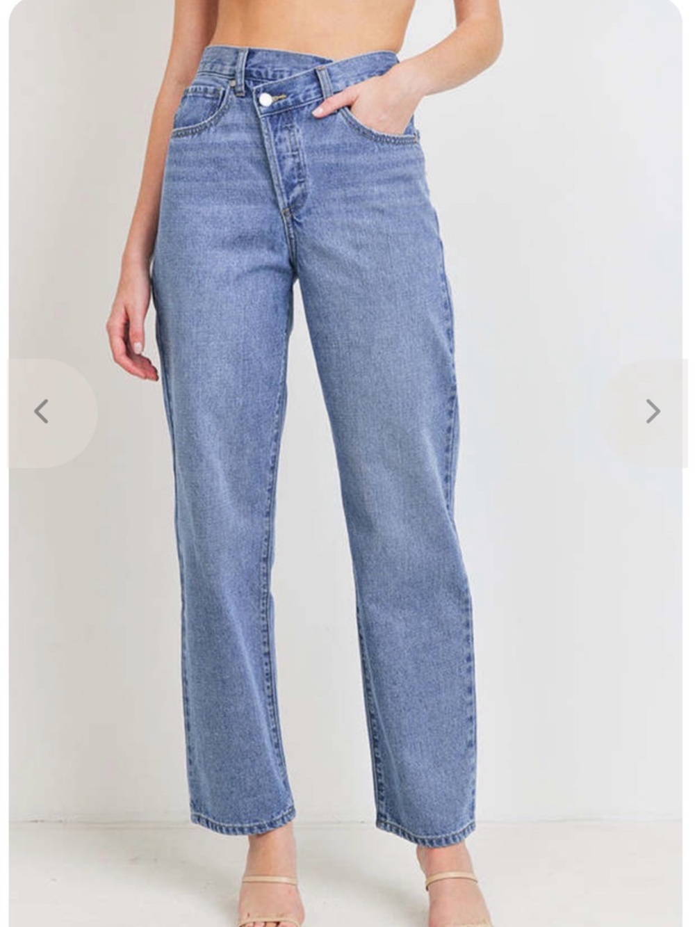 JBD HR Criss Cross Straight Leg Denim